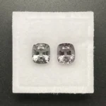 Spinel Companion Pair 2.57 ct | Cushion | Bluish & Purplish Grey | Mogok, Burma (Myanmar) - Image 2