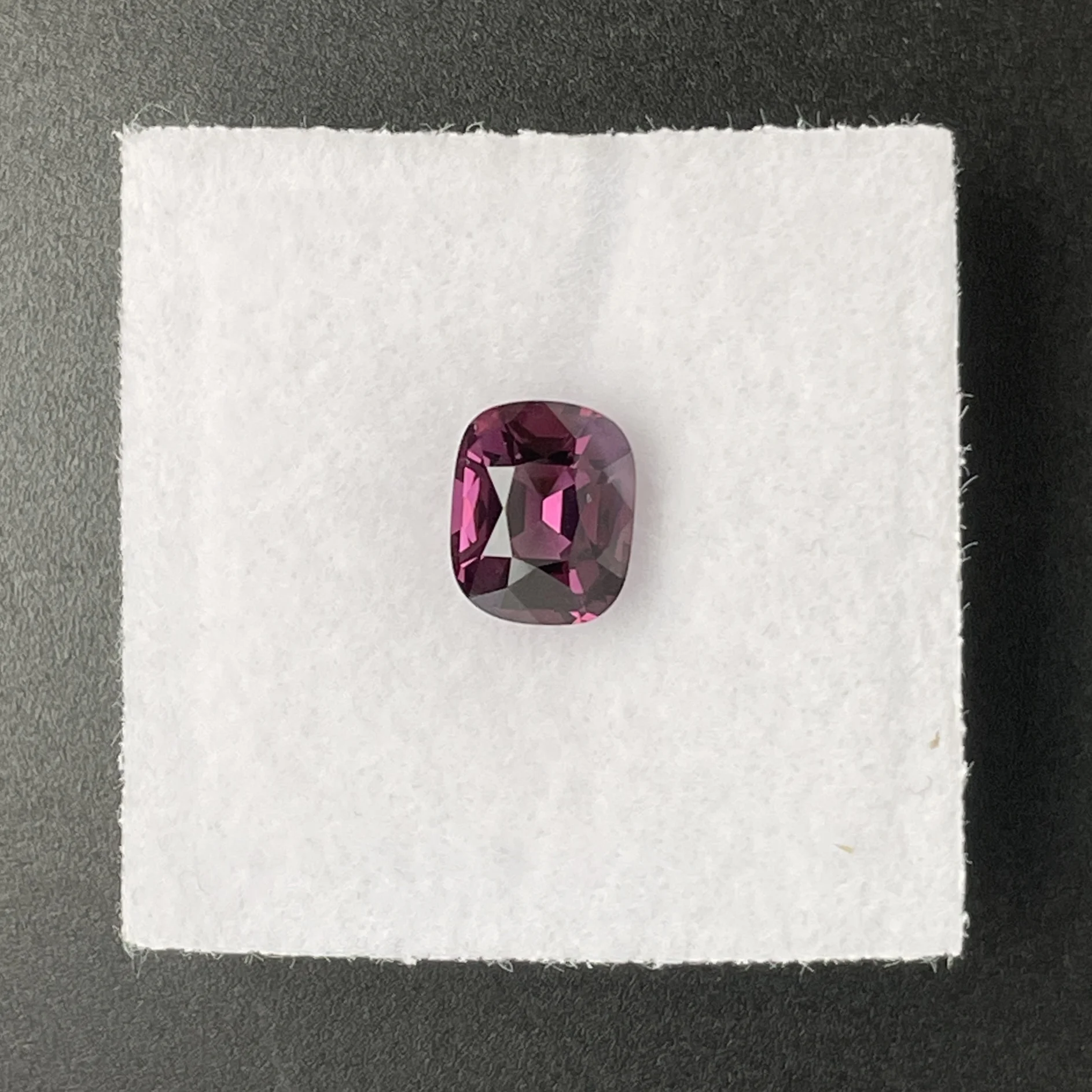 SLS035P1 Spinel 1.48 ct | Cushion | Magenta Purple | Elahera, Sri Lanka - Image 1