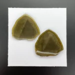 Tourmaline Pair 79.71 ct | Crystal Slice | Olive Green | Ibity, Madagascar - Image 3