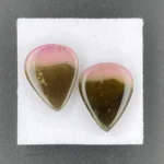 Tourmaline Pair 24.18 ct | Crystal Slice | Bi-Color | Ibity, Madagascar - Image 2