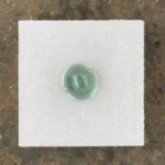 Tourmaline 2.69 ct |  8 mm Round Cabochon | Leaf Green | Rubaya, Congo (DRC) - Image 2
