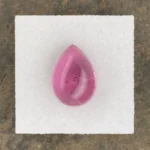 Tourmaline 6.98 ct |  14 x 10 mm Pear Shape Cabochon | Violet Pink | Rubaya, Congo (DRC) - Image 2