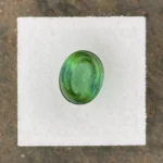 Tourmaline 5.13 ct | Oval Cabochon | Leaf Green | Rubaya, Congo (DRC) - Image 3