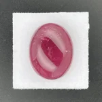 Rubellite 23.01 ct | 20 x 16 mm Oval Cabochon | Violet Red | Antsirabe, Madagascar