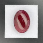 Rubellite 32.98 ct |  25 x 18 mm Oval Cabochon | Violet Red | Antsirabe, Madagascar
