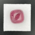 Rubellite 13.28 ct | 14 x 14 mm Cushion Cabochon | Violet Red | Antsirabe, Madagascar - Image 2