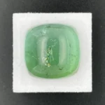 Tourmaline 38.73 ct | 19 x 19 mm Cushion Cabochon | Bluish Green | Minas Gerais, Brazil