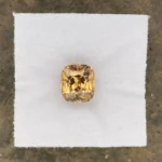 Zircon  3.16 ct | Cushion | Creamy Orange | Ilakaka, Madagascar - Image 2