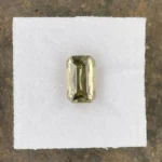 Zircon 3.26 ct | Emerald Cut | Greenish Yellow | Ilakaka, Madagascar