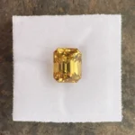 Zircon  4.19 ct | Emerald Cut | Golden Yellow | Ilakaka, Madagascar - Image 2